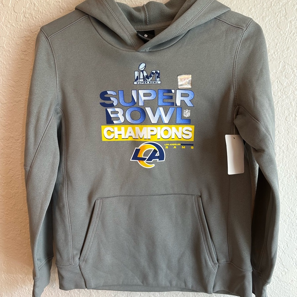Los Angeles Rams Kids Nike Therma Superbowl Hoodie NFL Youth Medium MSRP $89